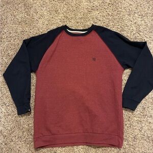 Matix Men's Burgundy and Navy sleeve sweatshirt
